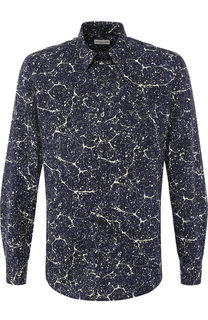Хлопковая рубашка с воротником кент Dries Van Noten