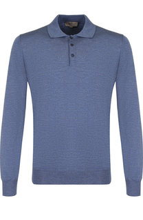 Шерстяное поло с длинными рукавами Canali