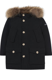 Парка с меховой отделкой на капюшоне Woolrich