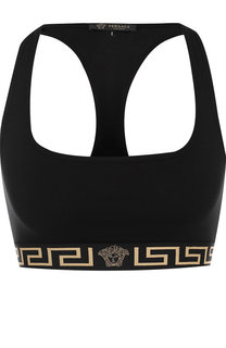 Спортивный бюстгальтер с декоративной отделкой Versace