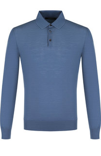 Шерстяное поло с длинными рукавами Ermenegildo Zegna