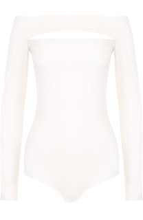Однотонное боди с открытыми плечами Maison Margiela