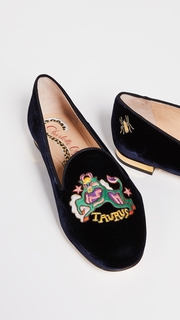 Charlotte Olympia Taurus Embroidered Flats