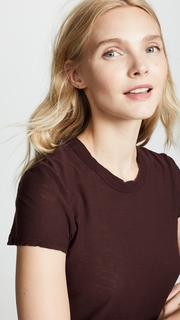 James Perse Sheer Slub Crew Neck Tee