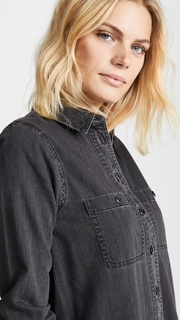Madewell Black Denim Shirtdress