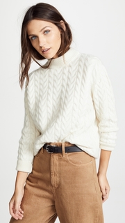 Ryan Roche Cashmere Cable Sweater