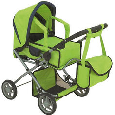 Коляска для кукол Buggy Boom "Infinia" трансформер, салатовая