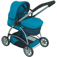 Коляска для кукол Buggy Boom "Amidea" трансформер, синяя