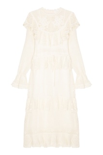 Белое ажурное платье Zimmermann