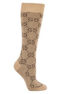 Высокие носки с металлизированной нитью Gucci