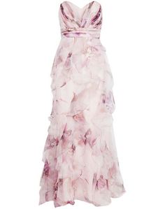 Длинное платье Badgley Mischka