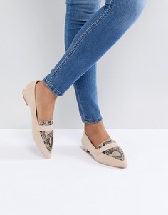 Балетки с острым носом ASOS LUCY - Мульти