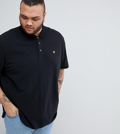 Черная футболка-поло из пике с логотипом Lyle & Scott - Черный