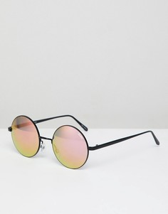 Солнцезащитные очки с круглыми стеклами Quay Autralia - Черный