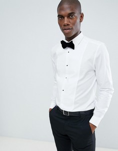 Белая приталенная рубашка Burton Menswear - Белый