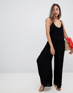 Комбинезон с глубоким вырезом на спине ASOS DESIGN - Черный