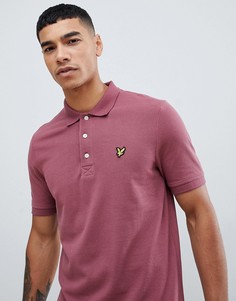 Однотонная футболка-поло Lyle & Scott - Красный