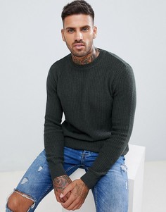 Джемпер цвета хаки Pull&Bear - Зеленый