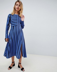 Платье миди в полоску ASOS DESIGN - Мульти