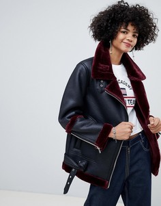 Куртка-авиатор ASOS DESIGN - Черный