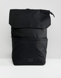 Черный рюкзак с клапаном и отделением для ноутбука внутри ASOS DESIGN - Черный