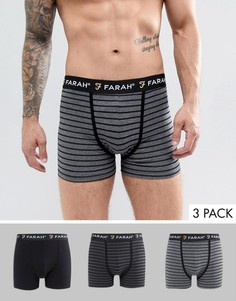 Набор из 3 боксеров Farah Admirality - Черный