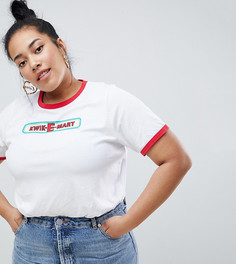 Футболка The Simpsons x ASOS DESIGN Curve - Белый