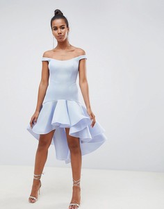 Платье для выпускного ASOS DESIGN PREMIUM Airtex - Серый
