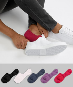 5 пар спортивных носков с вафельной текстурой ASOS DESIGN - Мульти