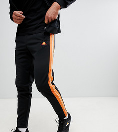 Черные прямые джоггеры с полосками по бокам ellesse - Черный
