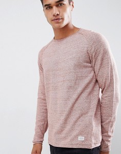 Легкий джемпер из меланжевого трикотажа Jack and Jones - Красный