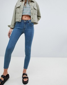 Синие джинсы скинни с заниженной талией Pull&bear - Синий