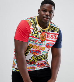 Футболка с принтом логотипа The Simpsons x ASOS DESIGN Plus - Мульти