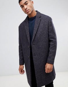 Коричневое пальто из ткани с добавлением шерсти ASOS DESIGN - Коричневый