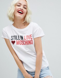 Футболка Love Moschino Still in Love - Белый