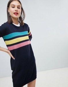 Платье-джемпер с 3 полосками Esprit Rainbow - Серый