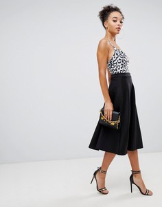 Черная юбка миди Boohoo - Черный