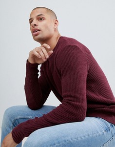 Бордовый вязаный джемпер Pull&Bear - Красный