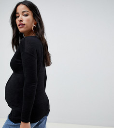 Топ с узлом New Look Maternity - Черный