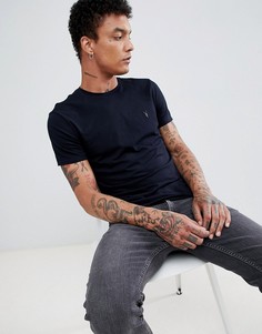 Темно-синяя футболка с логотипом AllSaints - Темно-синий