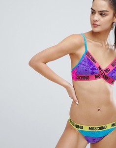 Разноцветные плавки бикини с логотипом Moschino - Мульти