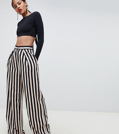 Широкие брюки с полосками ASOS DESIGN Tall - Мульти