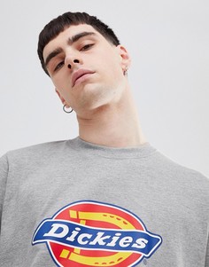 Серая футболка с крупным логотипом Dickies - Серый