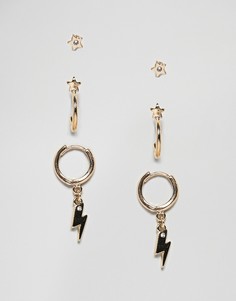 Набор серег с разным дизайном Skinny Dip - Золотой Skinnydip