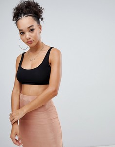 Черный кроп-топ Boohoo - Черный