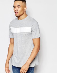 Серая футболка в полоску New Look - Серый