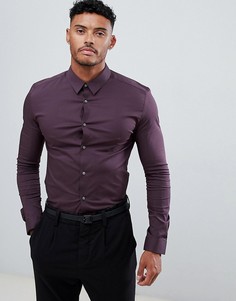 Темно-фиолетовая обтягивающая рубашка River Island - Фиолетовый