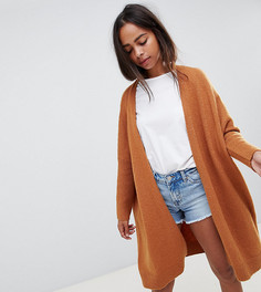 Кардиган-oversize из пушистой эко-пряжи ASOS DESIGN Petite - Светло-бежевый