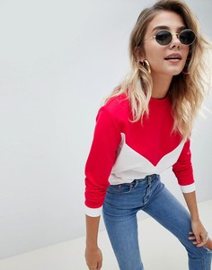 Свитшот с шевронными вставками колор блок ASOS DESIGN - Мульти