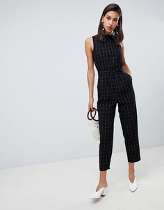 Комбинезон в клетку Vero Moda - Черный